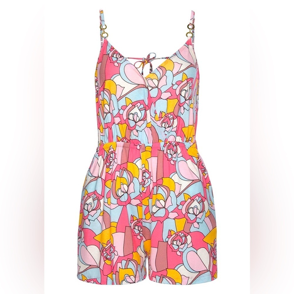 LASCANA Printed V-Neck Romper - Picture 1 of 4